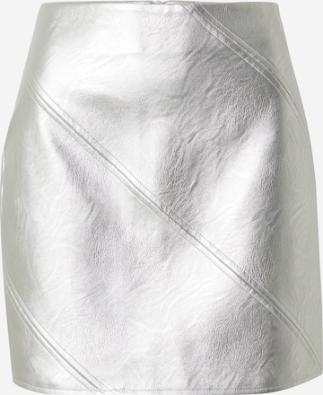 TOPSHOP Spódnica w kolorze srebrny: przód