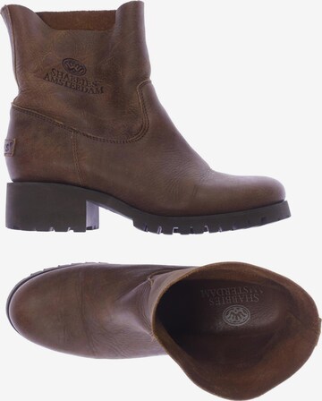 SHABBIES AMSTERDAM Dress Boots in 40 in Brown: front