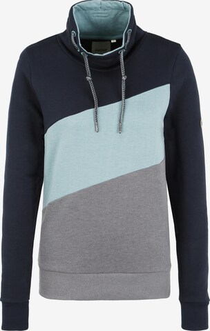 Sweat-shirt 'Agda' Oxmo en bleu : devant