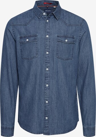 BLEND Regular fit Button Up Shirt 'NANTES' in Blue: front