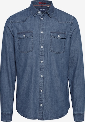 BLEND Regular fit Button Up Shirt 'BHNANTES' in Blue: front
