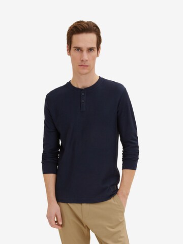 TOM TAILOR Shirt in Blue: front