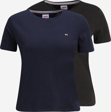 T-shirt Tommy Jeans en bleu : devant