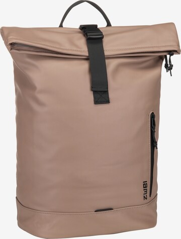 ZWEI Backpack in Brown: front