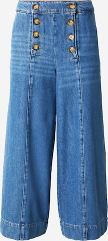 King Louie Wide Leg Farkut 'Melody Sailor' värissä sininen: etupuoli