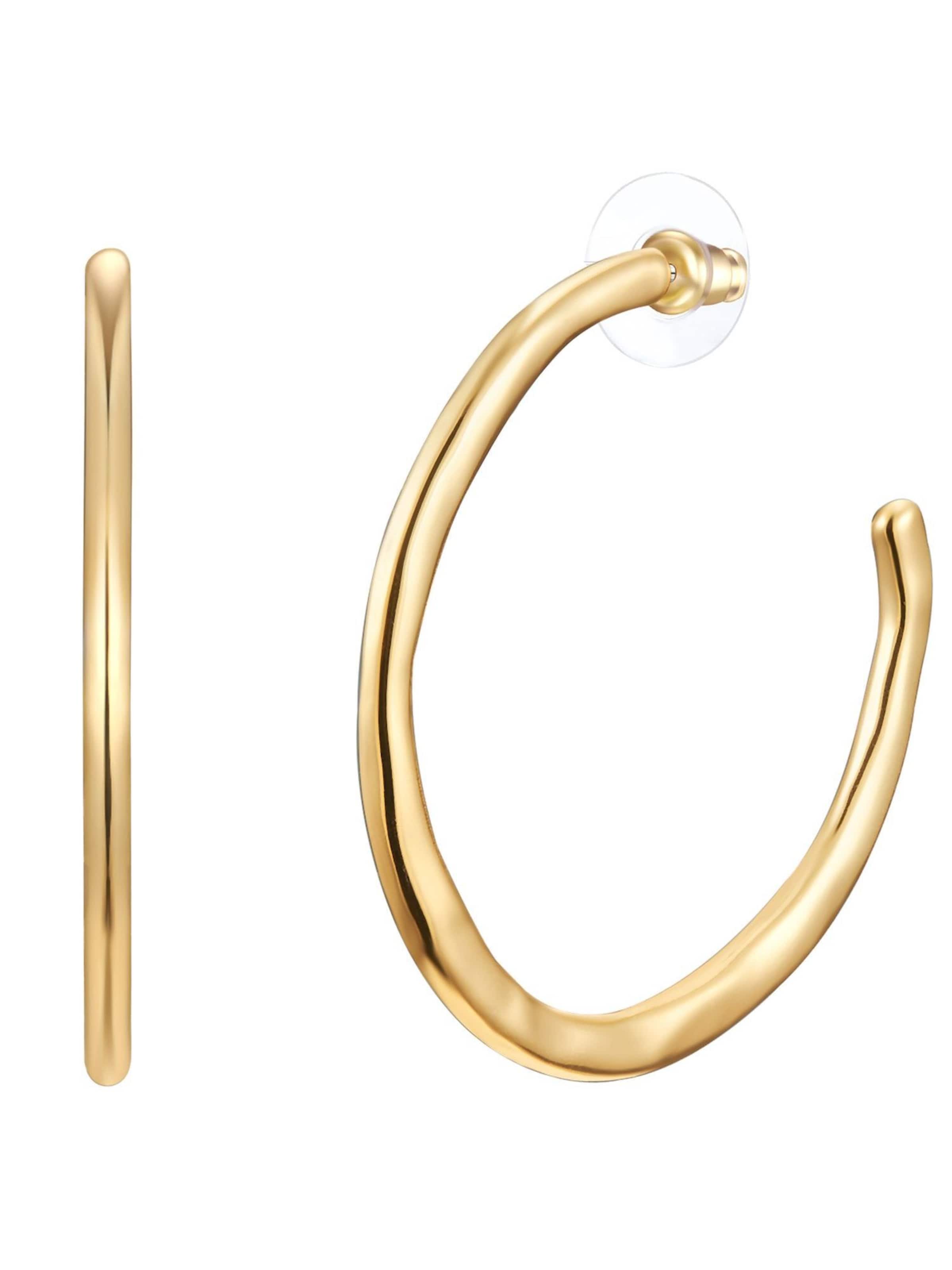 Yokoamii Earrings in Gold: front