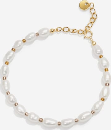 Bracelet 'Straw' LA MAISON GISEL B. en blanc : devant