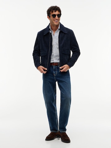 TOMMY HILFIGER Slim fit Zakelijk overhemd 'New York' in Blauw