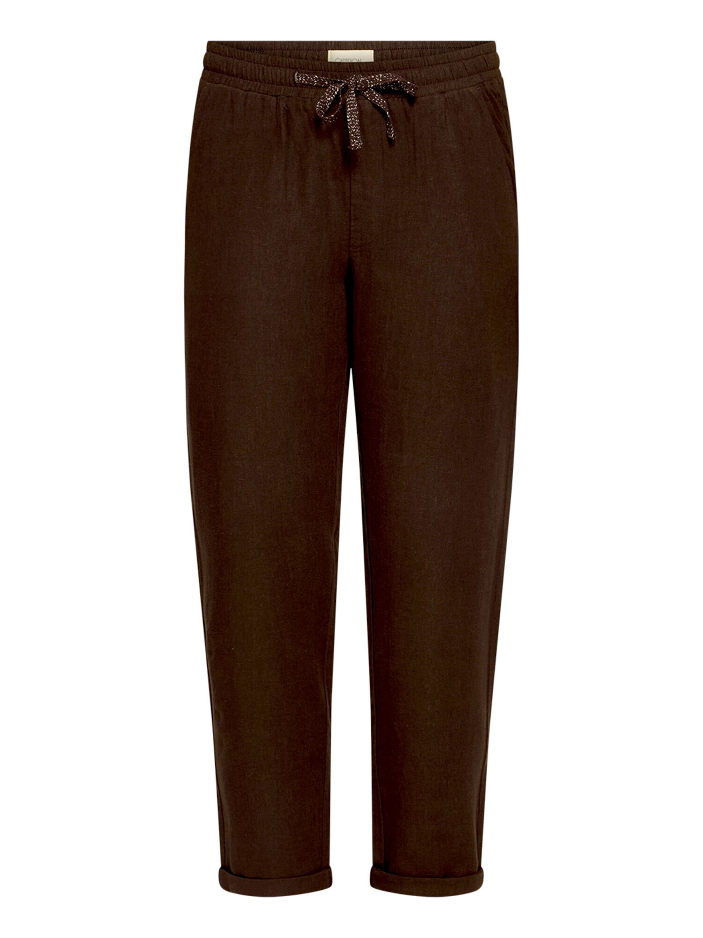 Cartoon Loosefit Hose in Braun: Vorderseite