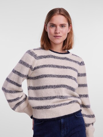 PIECES Sweater 'JADINE' in Beige: front