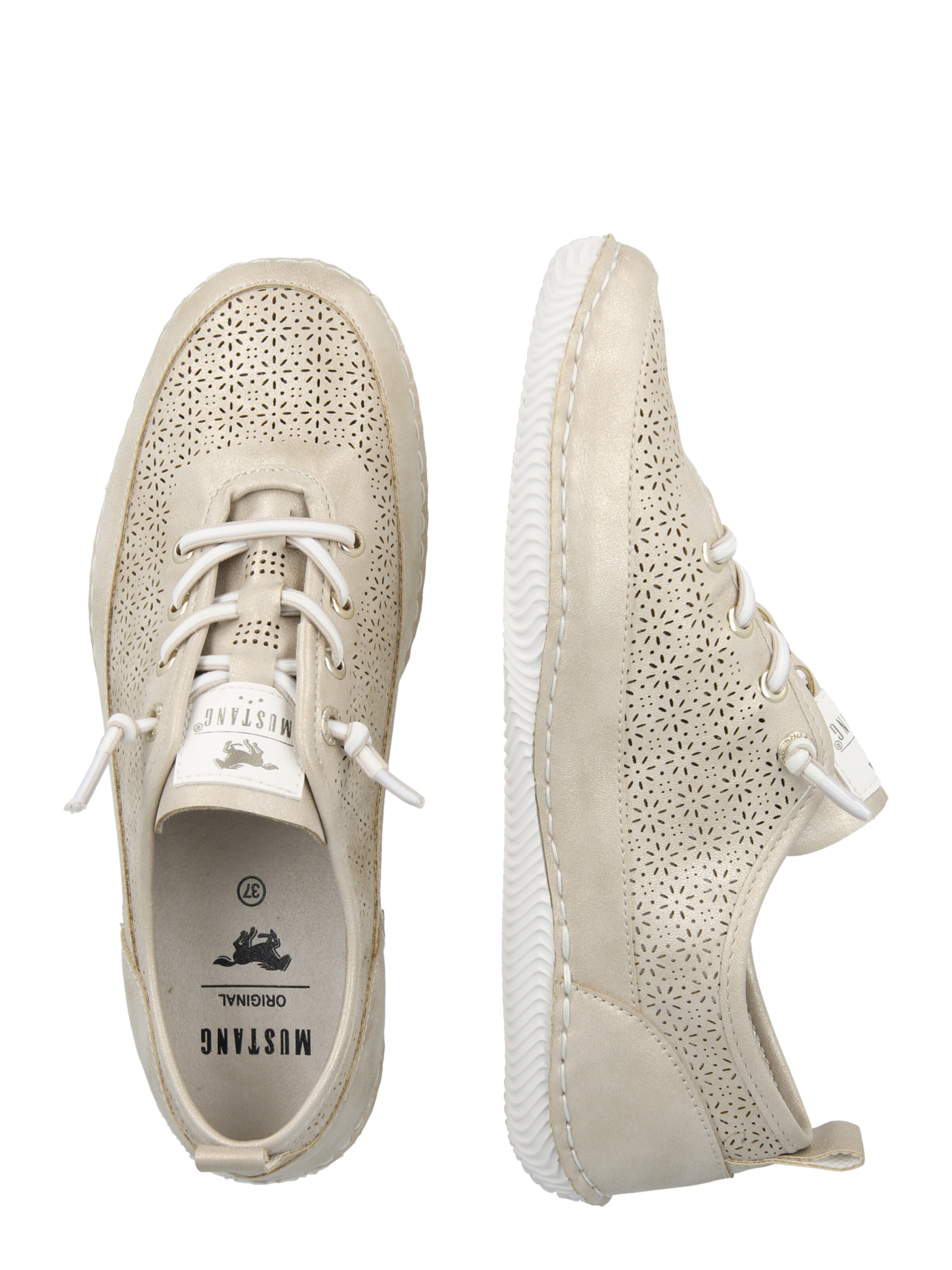 MUSTANG Низкие кроссовки в Бежевый