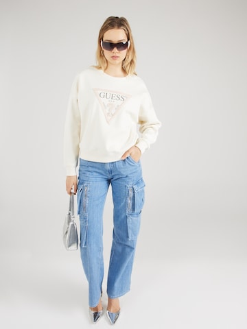 GUESS Sweatshirt in Beige