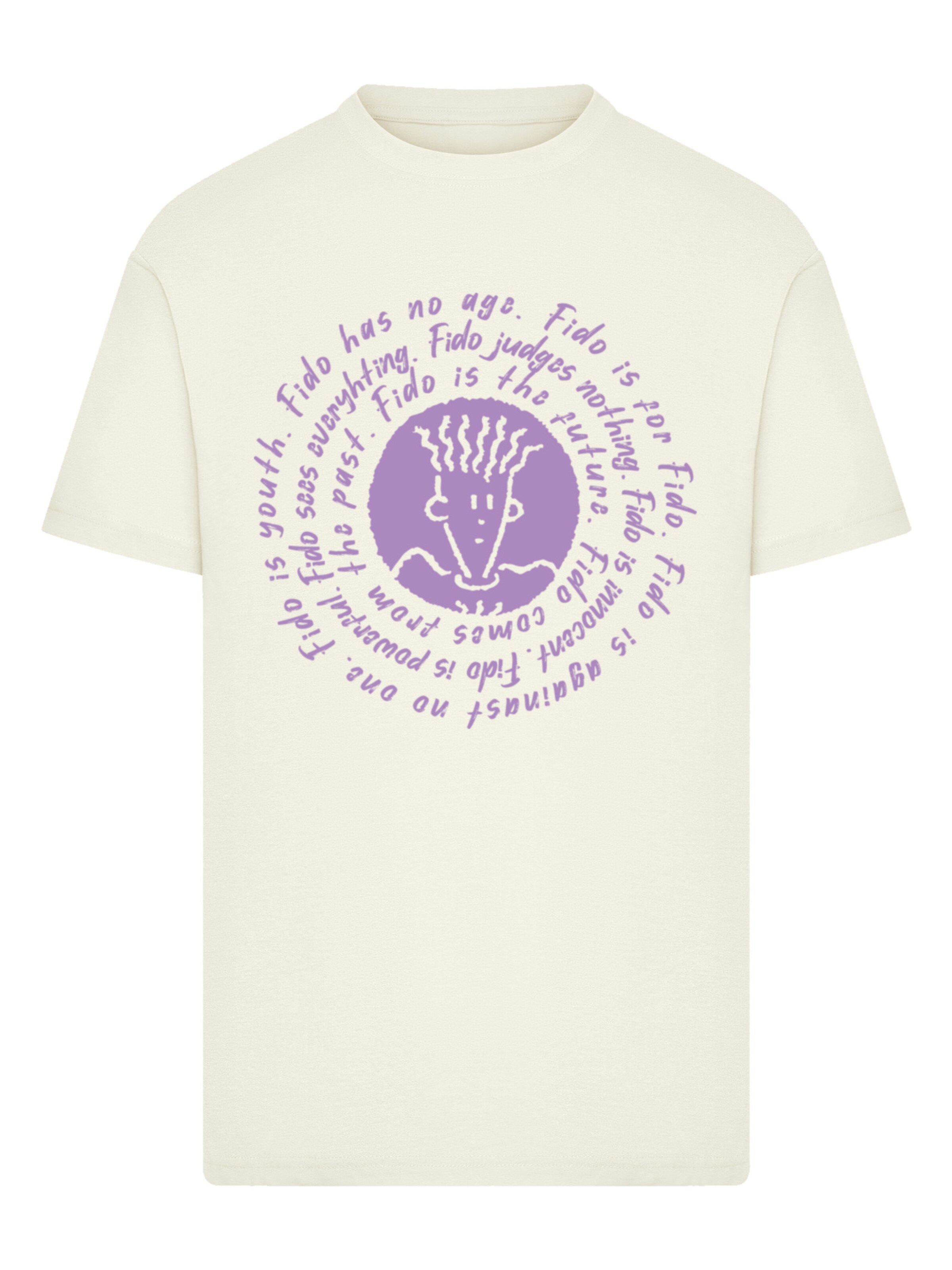 T-Shirt 'Fido Dido' F4NT4STIC en beige : devant