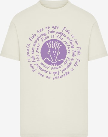 T-Shirt 'Fido Dido' F4NT4STIC en beige : devant