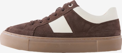 Sportbačiai be auliuko iš Next, spalva – šokolado spalva / balta, Prekių apžvalga