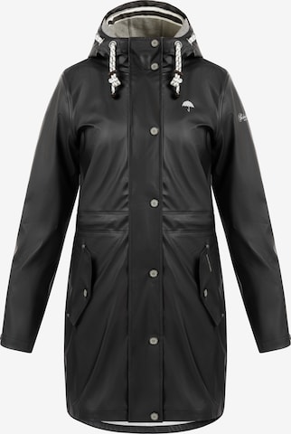 Manteau fonctionnel Schmuddelwedda en noir : devant