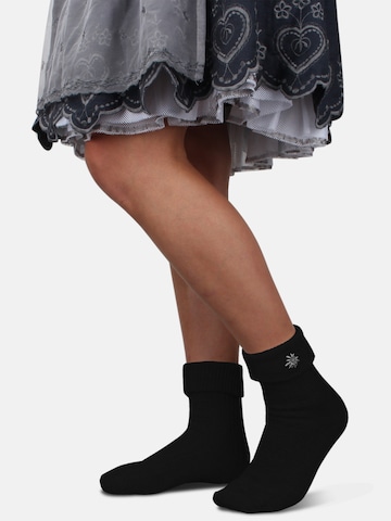 normani - Calcetines tradicionales en negro: frente
