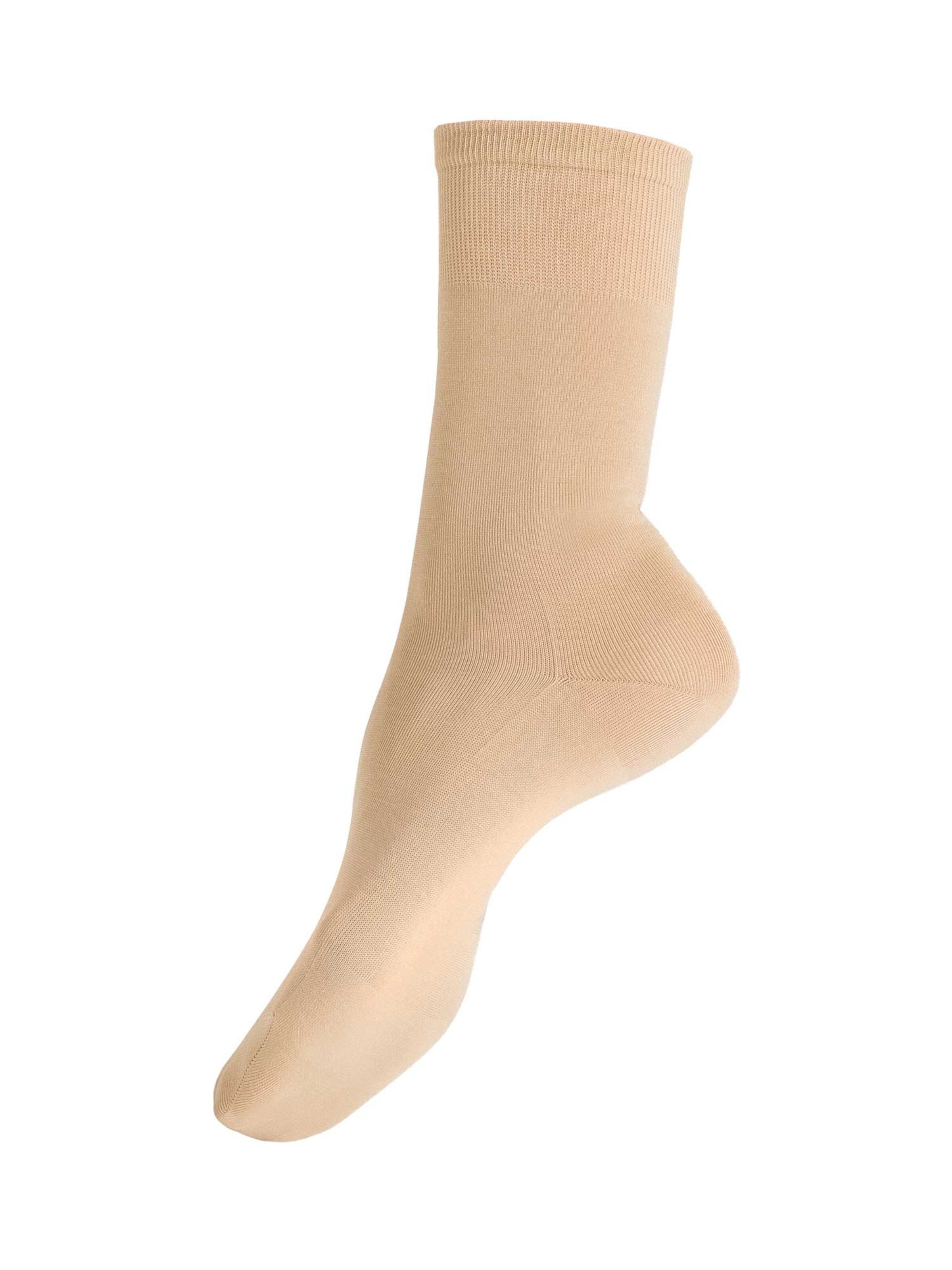 Calzino 'Finest Cotton' di KUNERT in beige: frontale