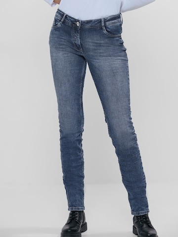 CECIL Slimfit Jeans 'Scarlett' in Blauw: voorkant