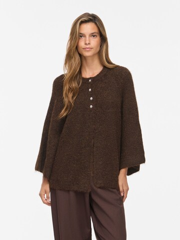 VILA Cardigan 'VIBows' i brun: forside