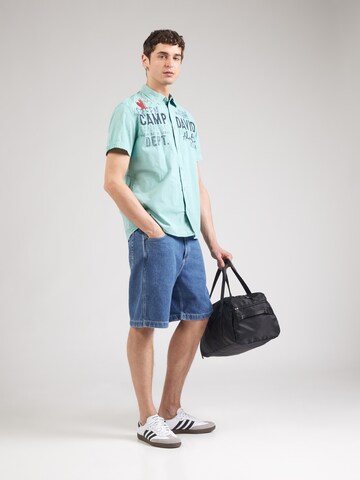 CAMP DAVID Regular fit Overhemd in Groen