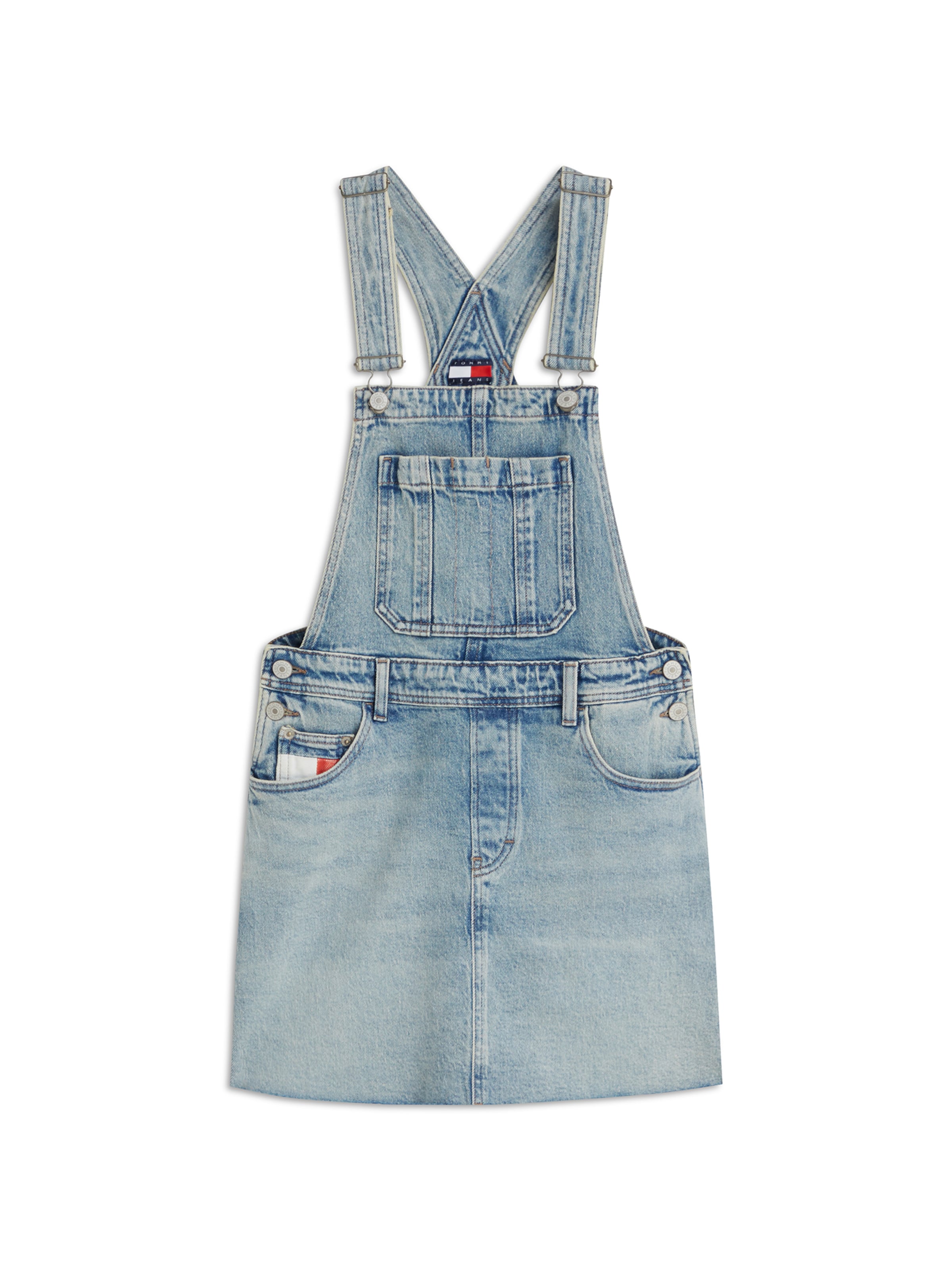 Tommy Jeans Overall-nederdel i blå: forside