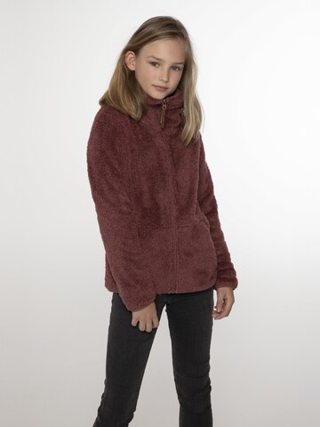 PROTEST Fleece jacket 'Riri JR' in Brown