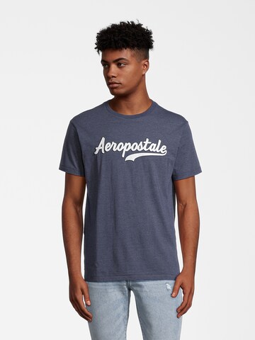 T-Shirt AÉROPOSTALE en bleu : devant