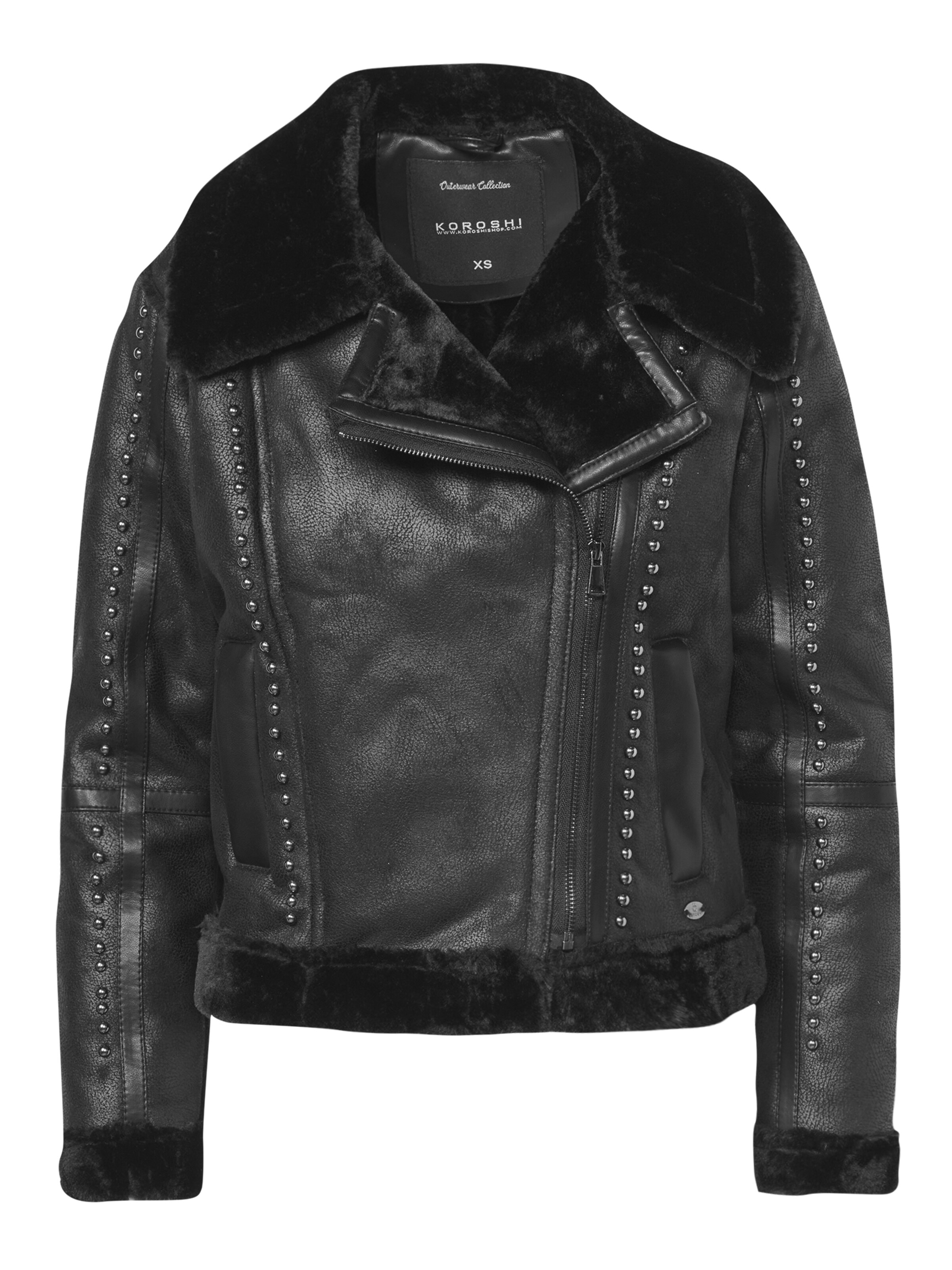 KOROSHI Kevad-sügisjope, värv must: eest vaates