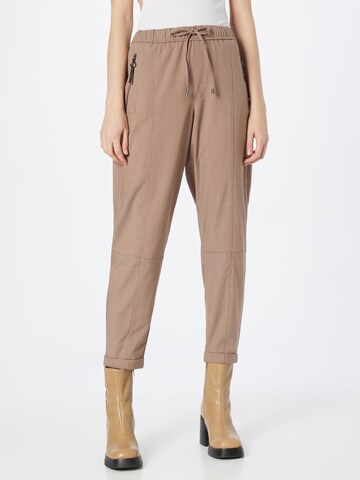 ESPRIT Tapered Pants in Brown: front