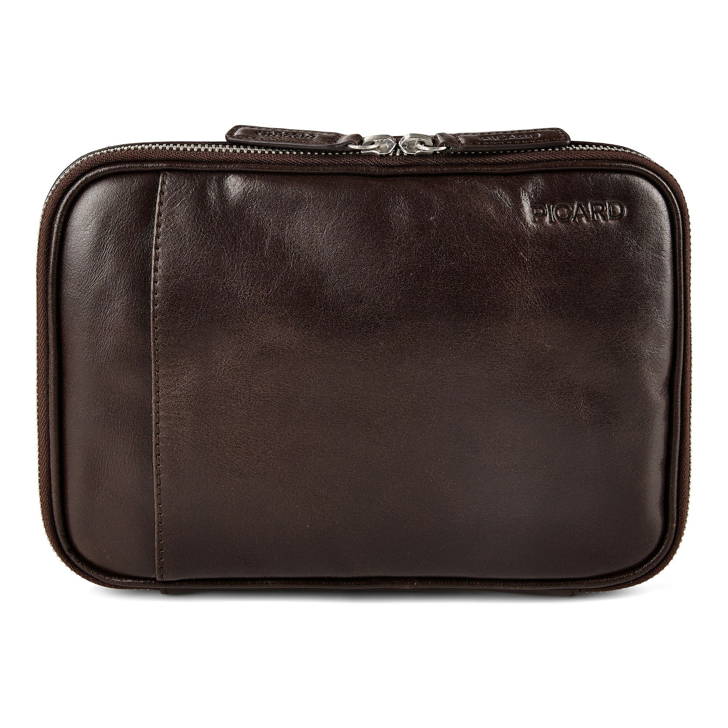 Picard Kulturtasche in Braun: Vorderseite