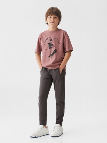 MANGO KIDS Дънки Tapered Leg Панталон 'FRANCIA' в сиво