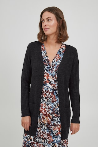 Fransa Knit Cardigan 'FRCESANDY' in Black: front