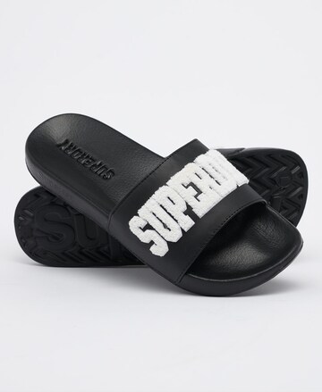 Superdry Pantolette in Schwarz