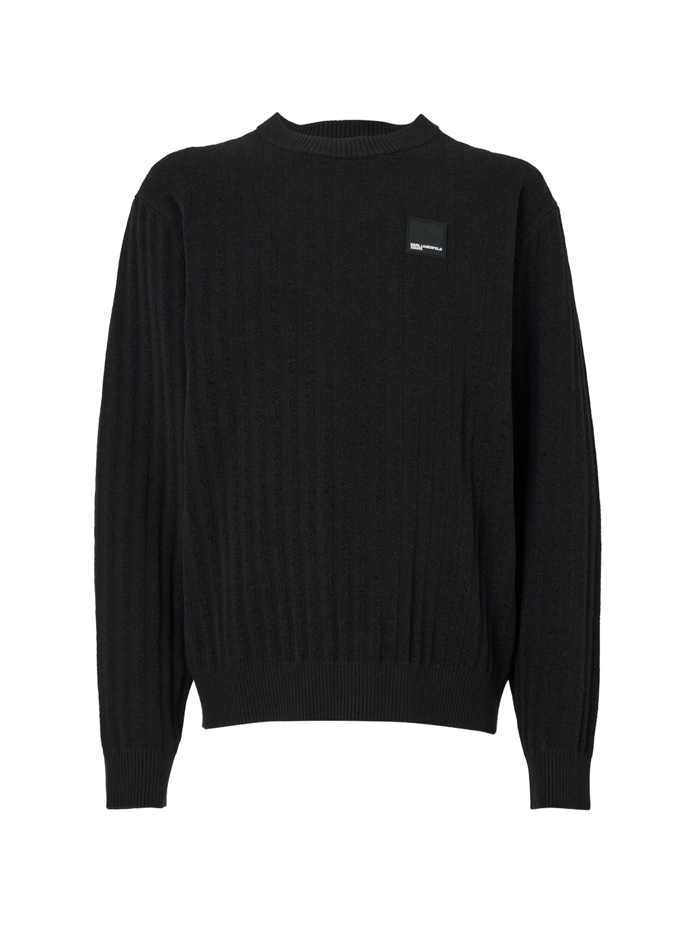 KARL LAGERFELD JEANS - Jersey en negro: frente