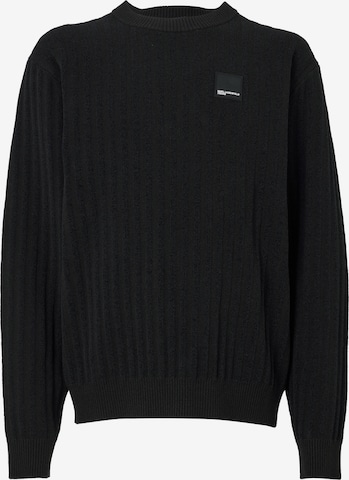 KARL LAGERFELD JEANSPulover - crna boja: prednji dio