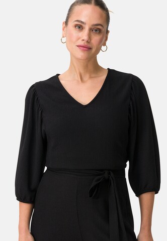 Camicia da donna di zero in nero: frontale