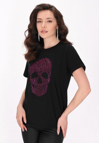 faina - Camisa em preto: frente