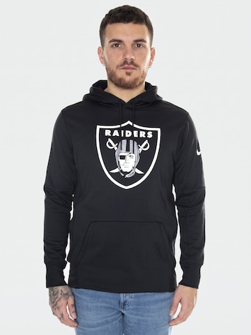 Sweat-shirt 'Prime Logo Therma Pullover Hoodie Las Vegas Raiders Black' NIKE en noir : devant