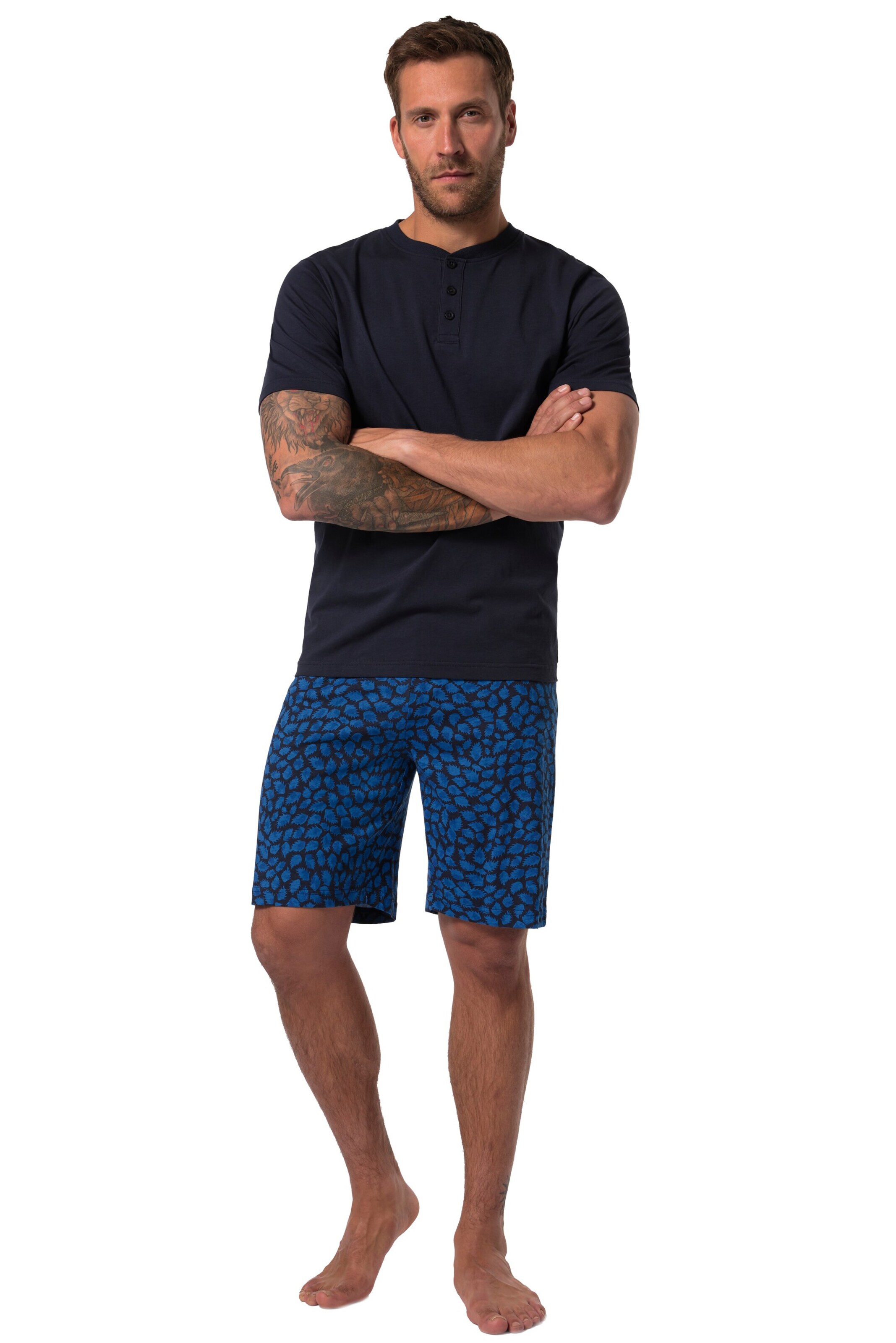 JP1880 Schlafanzug in Blau