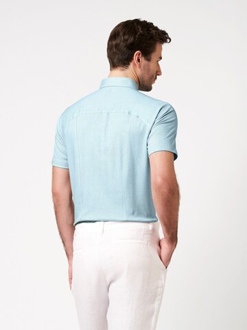 DESOTO Slim fit Overhemd in Blauw