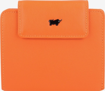 Porte-monnaies 'Capri' Braun Büffel en orange : devant