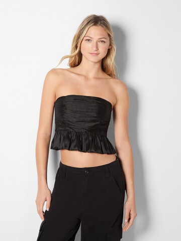 Bershka Top in Black: front