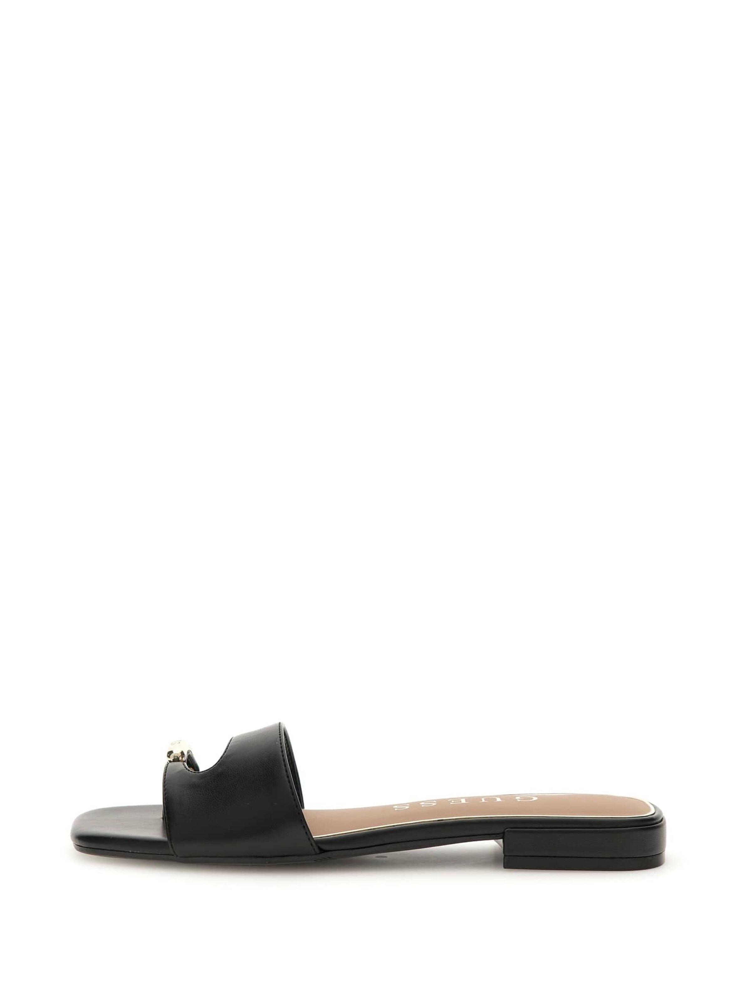GUESS T-Bar Sandals 'Tablita' in Black: front