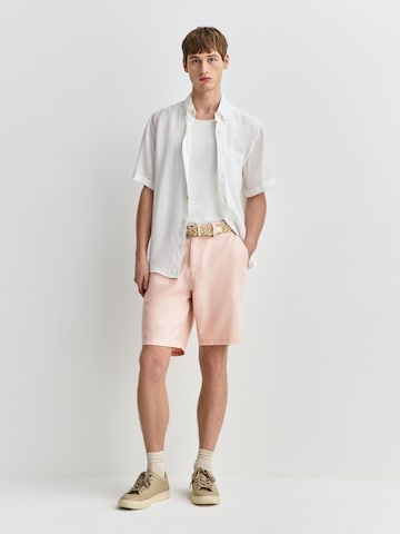 Regular Pantalon chino Next en rose : devant