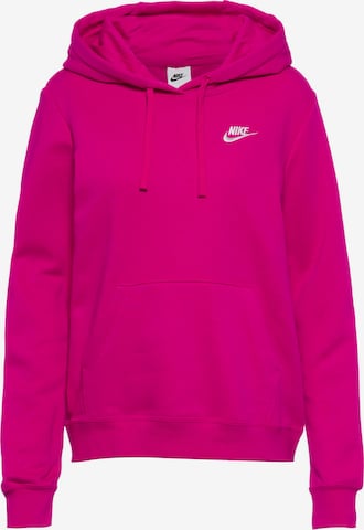 Sweat-shirt 'Club Fleece' Nike Sportswear en rose : devant