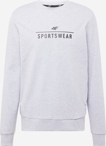 4F - Sweatshirt de desporto em cinzento: frente