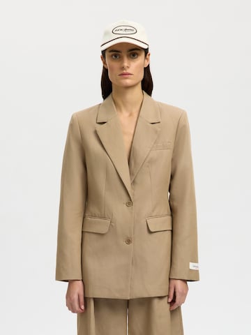 Casquette SELECTED en blanc : devant