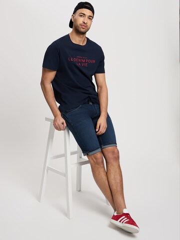 CROSS JEANS Regular Hosen kurz ' Jed ' in Blau