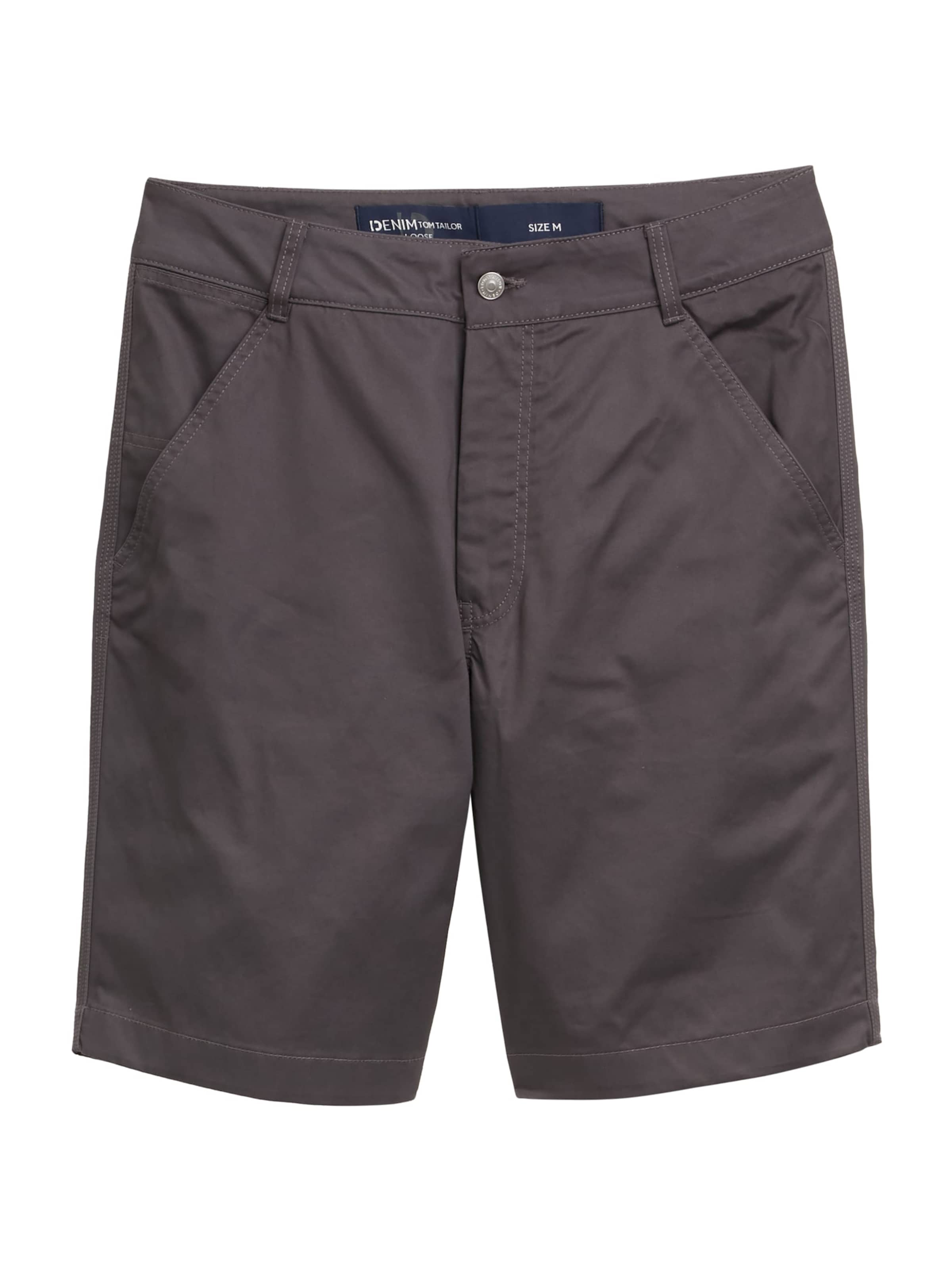 TOM TAILOR DENIM Regular Byxa i grå: framsida